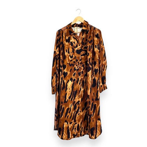 Vestido Camiseiro Star Camel | Animal Print