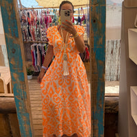 Vestido Flúor| Laranja