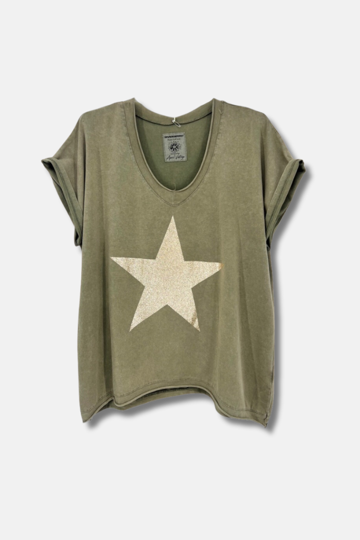 T-Shirt Oversize Verde | Star