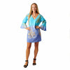 Vestido Curto Corais Dourados | Azul