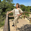 Bella Printed Bomber - Green 