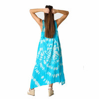 Vestido Largo Tie-Dye | Azul