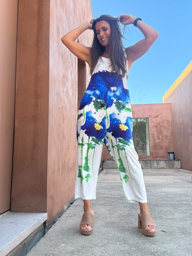 Jumpsuit Flowers | Preto