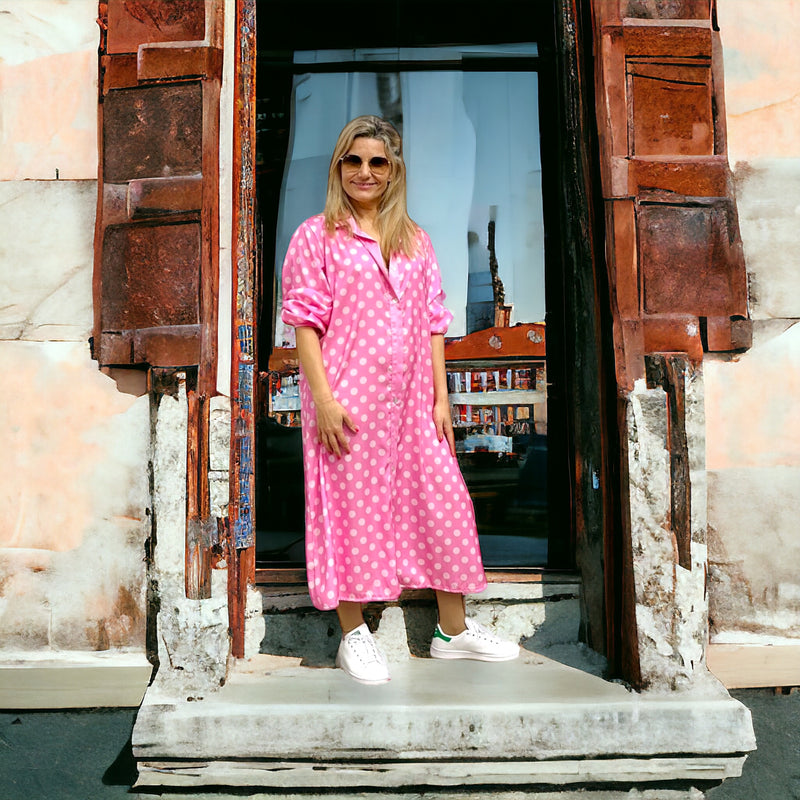 Vestido bolas - Rosa