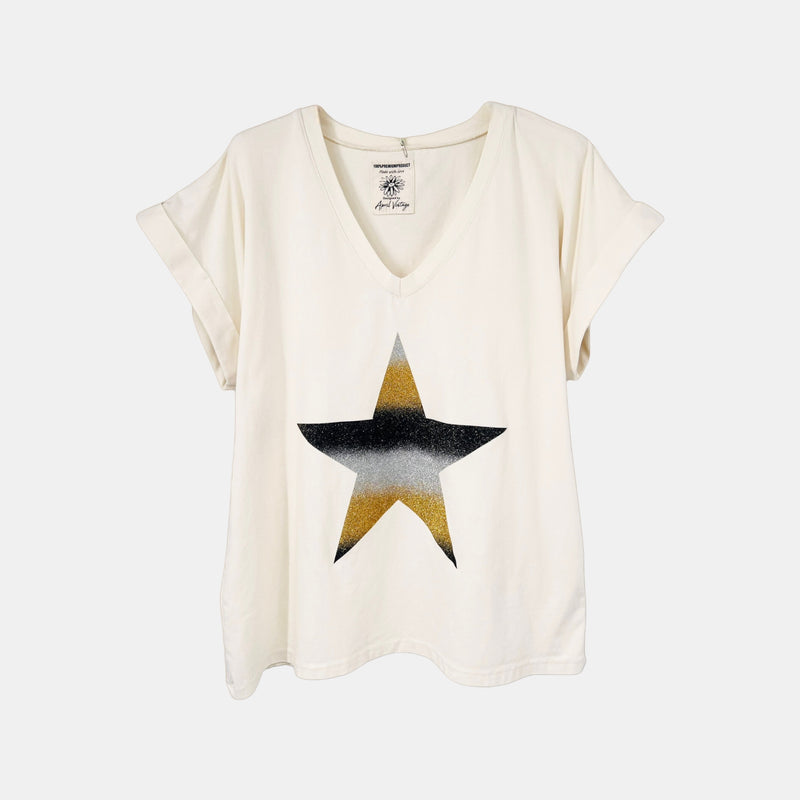 STARS CAMEL KNITTED SWEATSHIRT | NALA