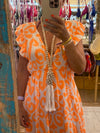 Vestido Flúor| Laranja