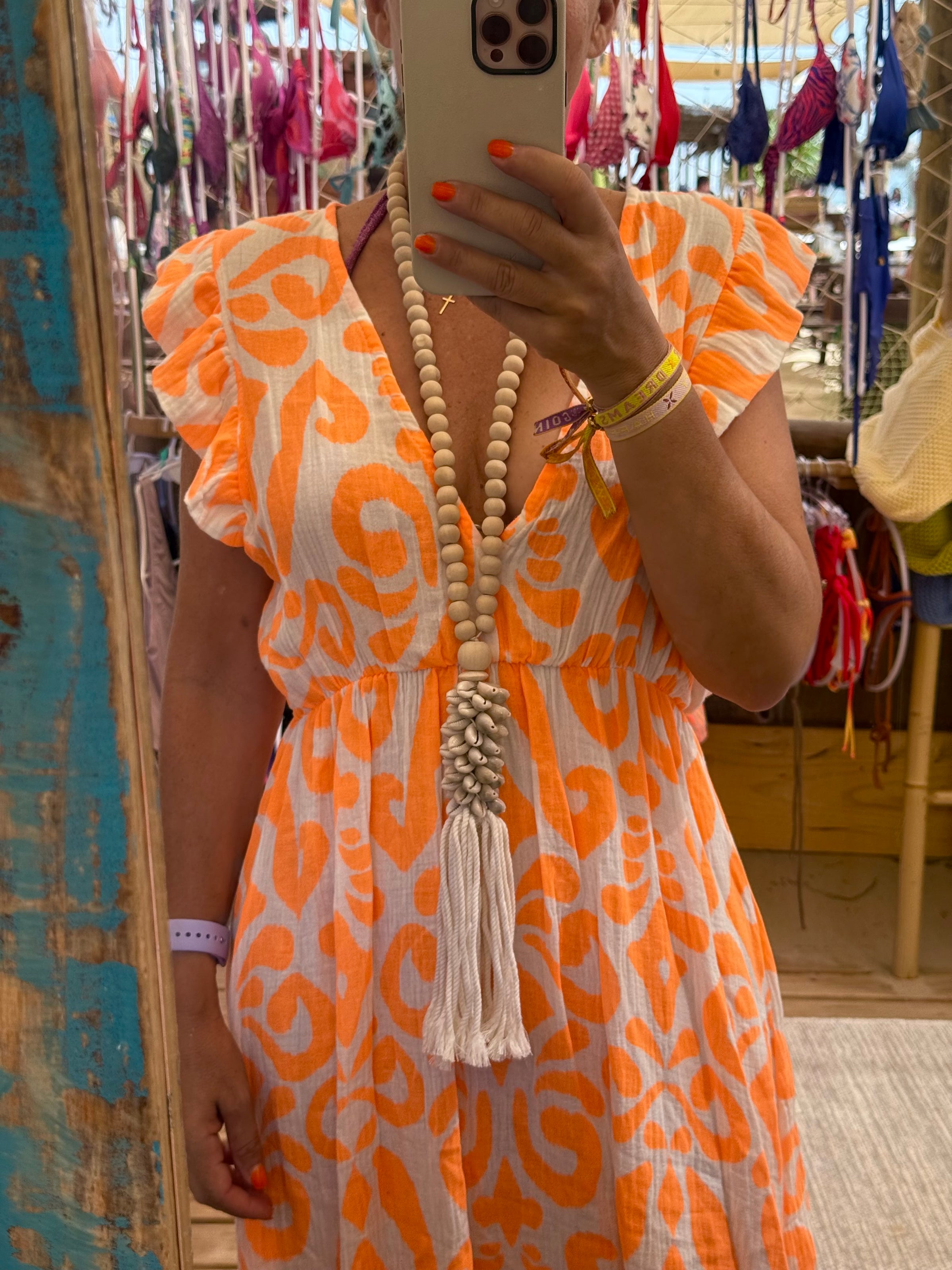 Vestido Flúor| Laranja