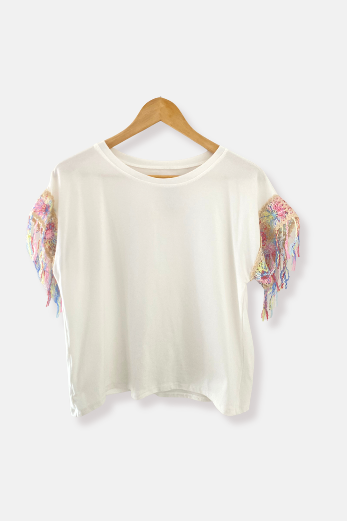 SUDADERA DE PUNTO CAMEL ESTRELLAS | NALA