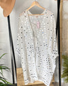 KIMONO LARGO CROCHET BEIGE | MELINA