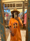 Vestido Frida Kahlo Naranja