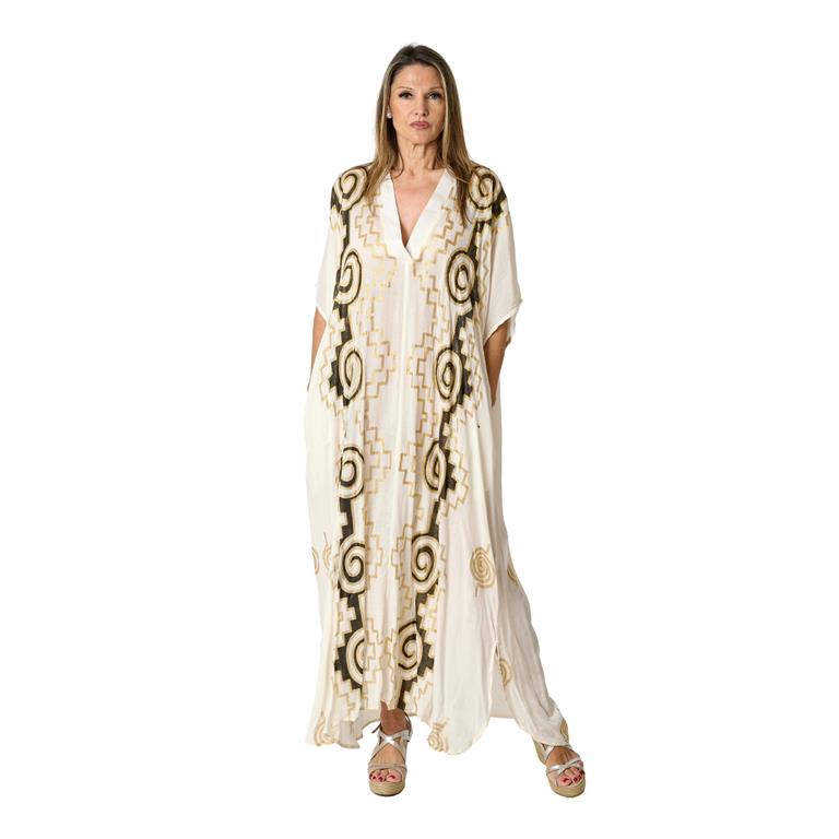 Vestido Largo Gold | Branco