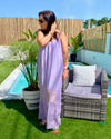 Vestido Bordado Lilás