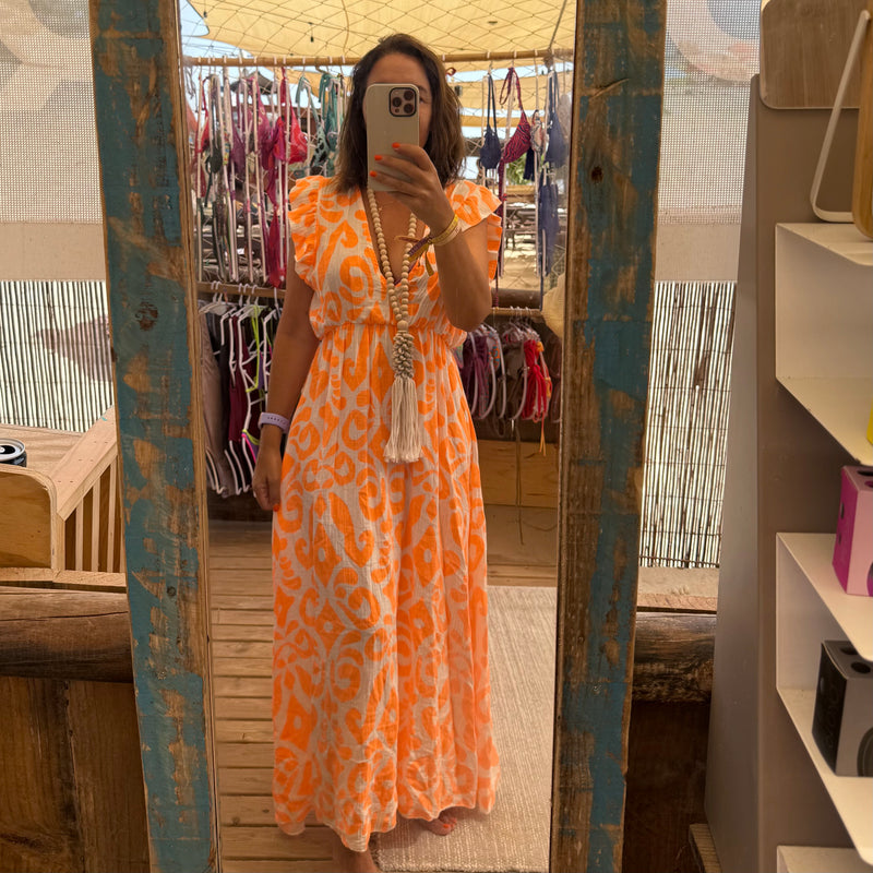 Vestido Flúor| Laranja