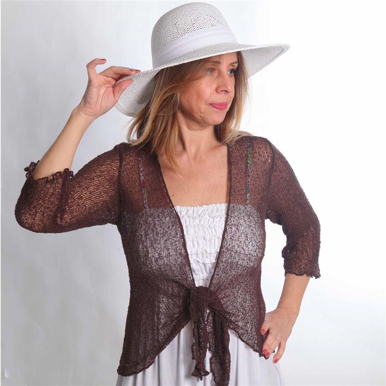 Bolero Crochê | Castanho