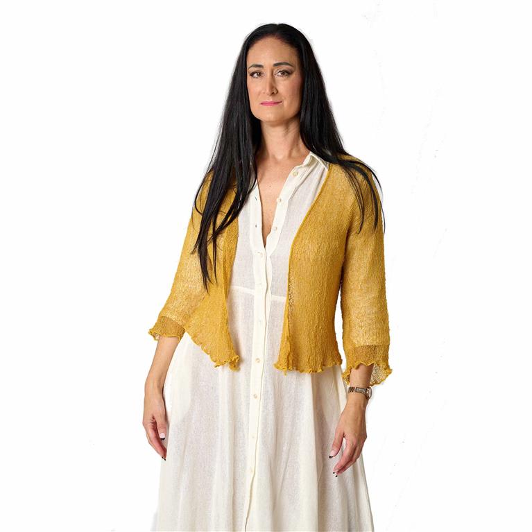 Bolero Crochê | Mostarda
