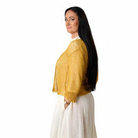 Bolero Crochê | Mostarda