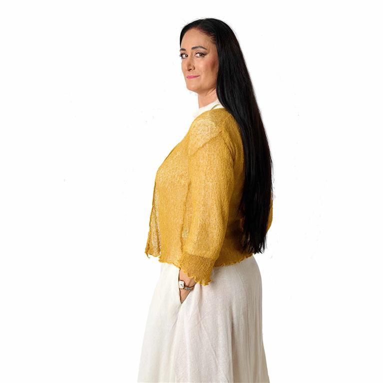 Bolero Crochê | Mostarda