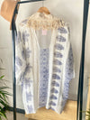 KIMONO LARGO CROCHET BEIGE | MELINA