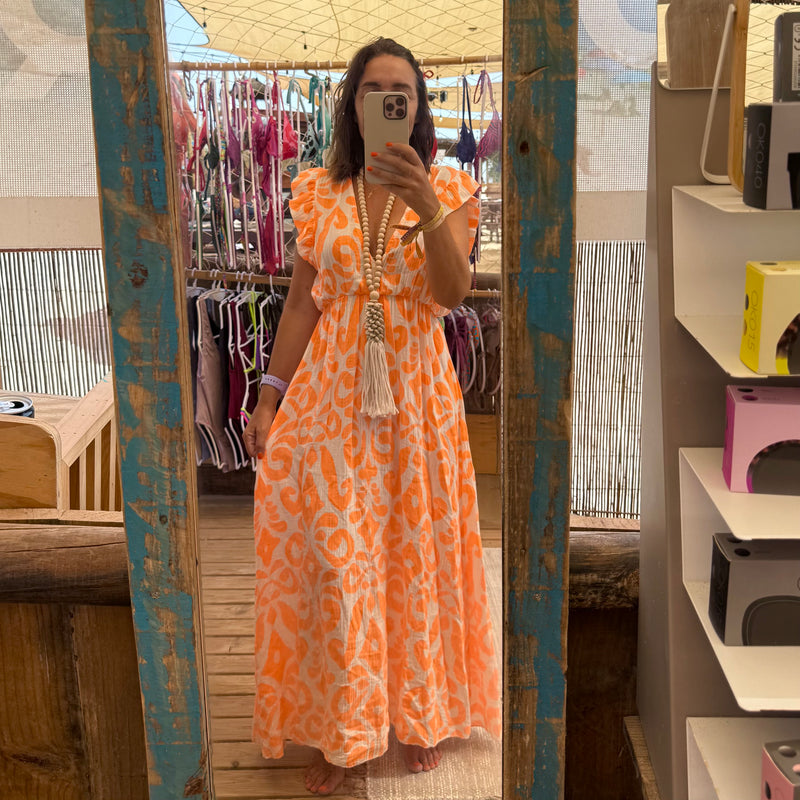 Vestido Flúor| Laranja