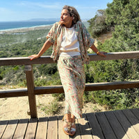 Bella Printed Bomber - Green 