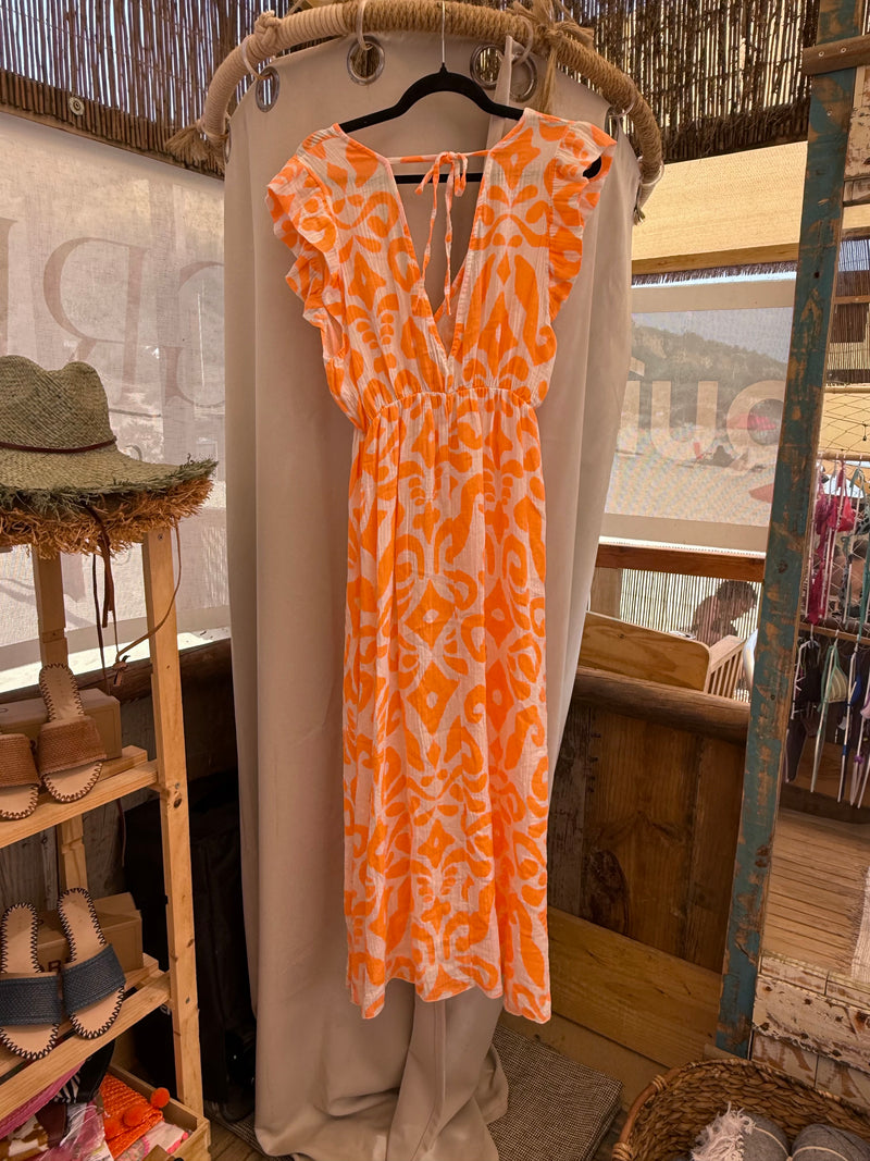 Vestido Flúor| Laranja