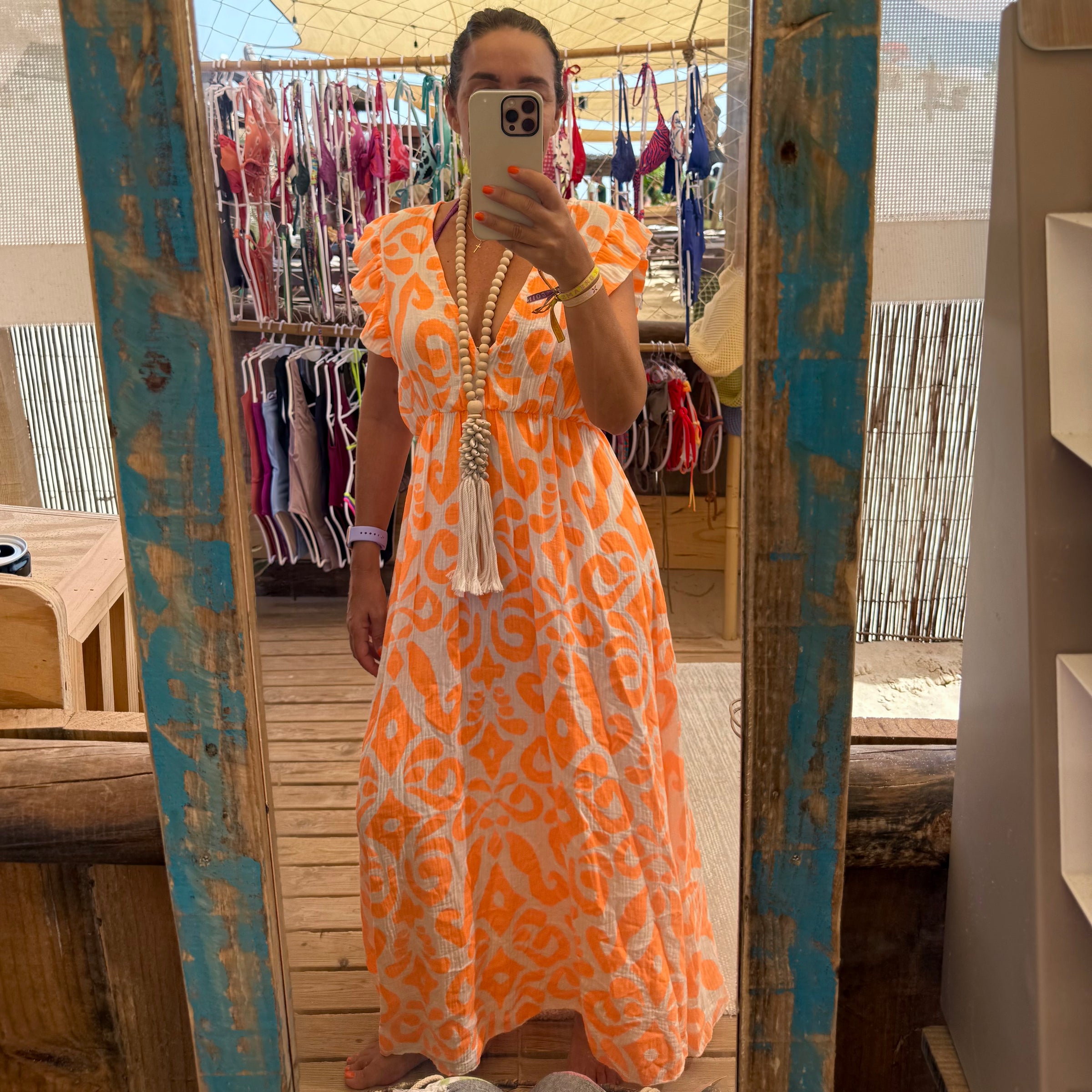 Vestido Flúor| Laranja
