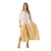 Vestido Kaftan Algodão Bordado | Branco
