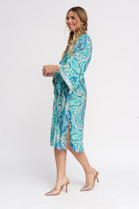 Kimono Seda Bordado | Rosa
