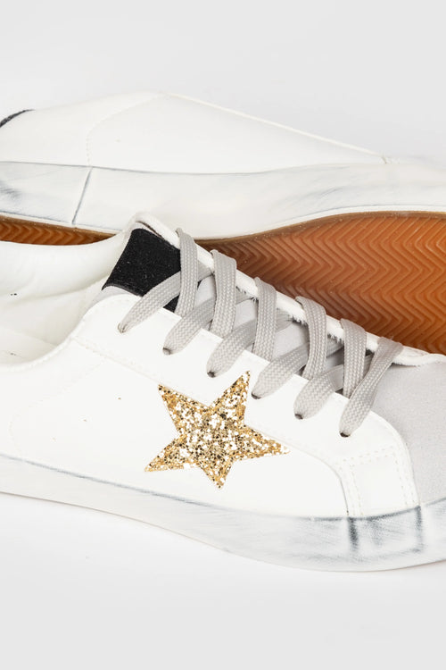 Sports Shoes | Vintage Gold Sneakers