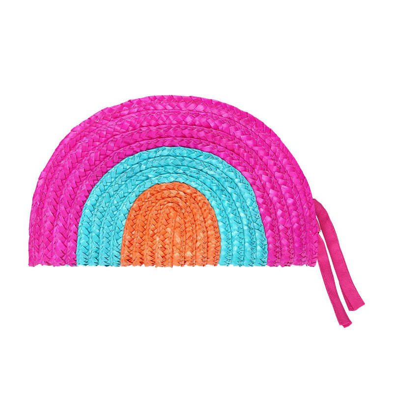 Clutch rainbow de palha - Grine Store | Bijuterias