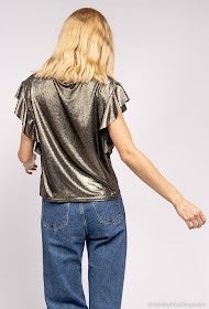 Blusa/ Top Brilhante (Dourado) | Noa