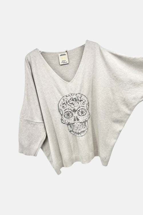 Camisola de Malha Skull (Beige)| Verena