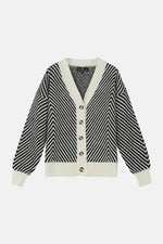 Cardigan de malha | Black & White