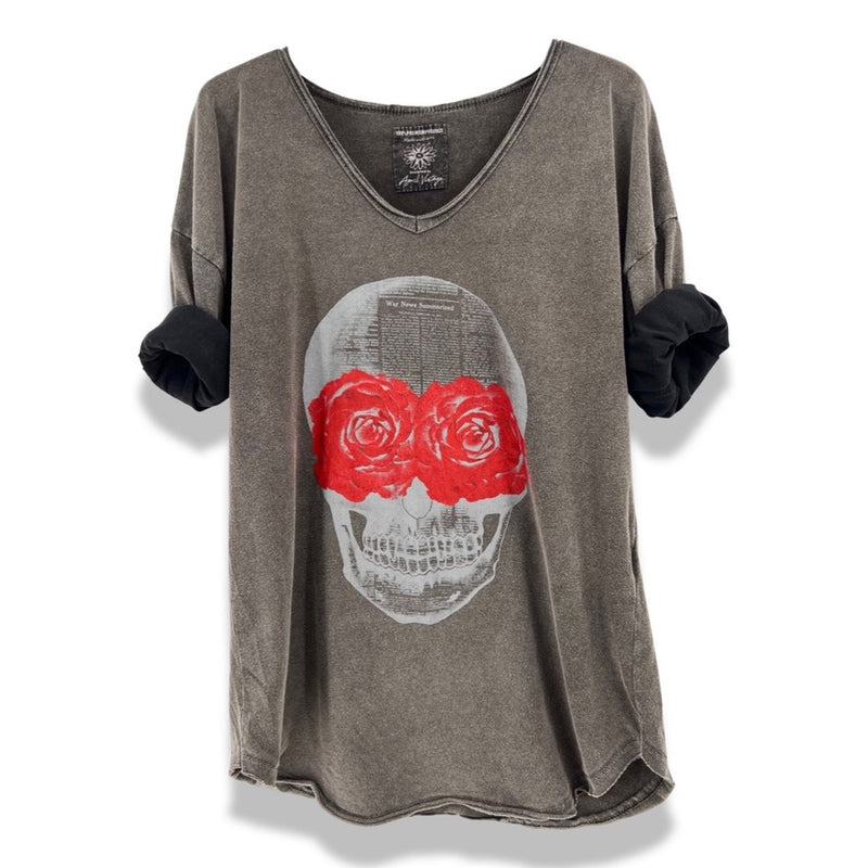 Blusa Skull (Preto) | Amara