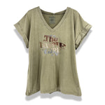 T-Shirt Hippie Girl (Verde) | Akin