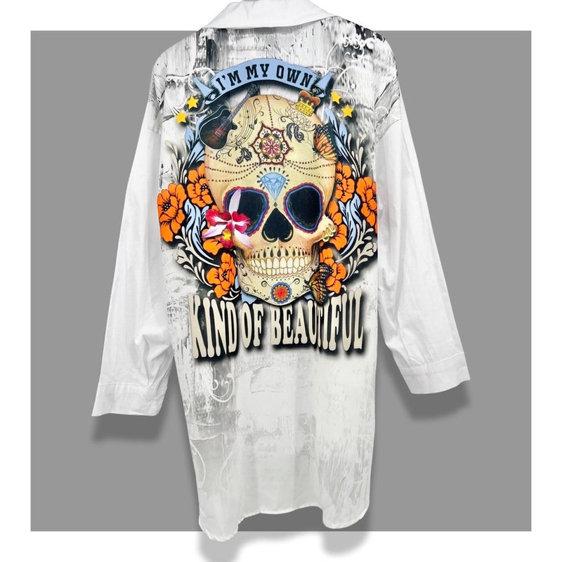 Camisa Kind Of Beautiful (Branco) | Skull