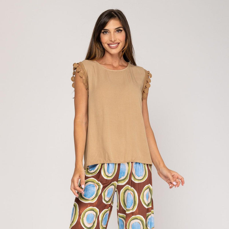 BLUSA MANGA EM CROCHET | ALEXIA - Grine Store | Bijuterias