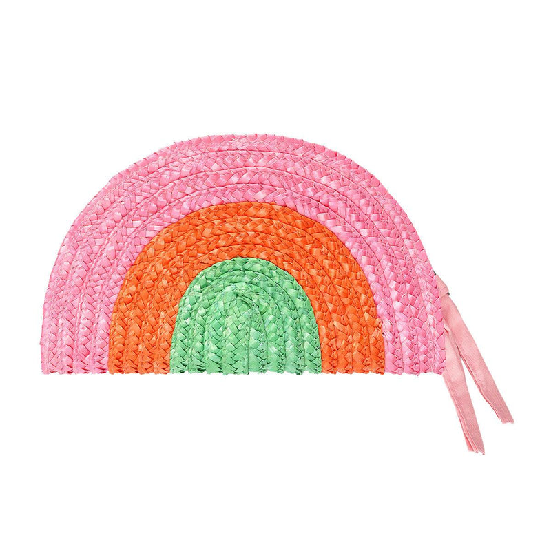 Clutch rainbow de palha - Grine Store | Bijuterias