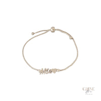 Pulseira ajustável palavra "Mãe" - Grine Store | Bijuterias