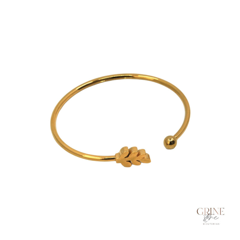 Pulseira Leaf de Aço Inoxidável - Grine Store | Bijuterias