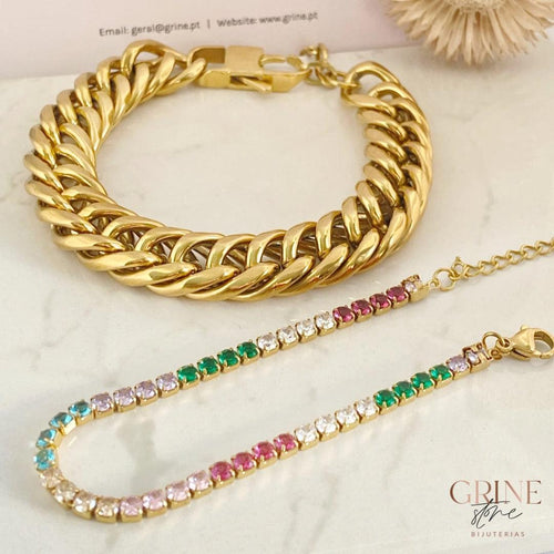 Pulseira Strass - Grine Store | Bijuterias