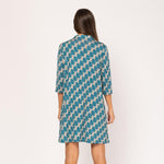 Vestido Curto Retro (azul) | Anne - Grine Store | Bijuterias