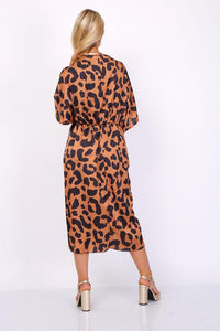VESTIDO MIDI (CAMEL) | TÂNZANIA - Grine Store | Bijuterias