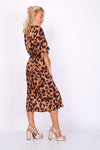 VESTIDO MIDI (CAMEL) | TÂNZANIA - Grine Store | Bijuterias