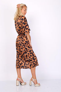 VESTIDO MIDI (CAMEL) | TÂNZANIA - Grine Store | Bijuterias