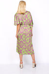 VESTIDO MIDI (VERDE) | GEOMETRIC - Grine Store | Bijuterias