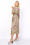 VESTIDO MIDI (VERDE) | GEOMETRIC - Grine Store | Bijuterias