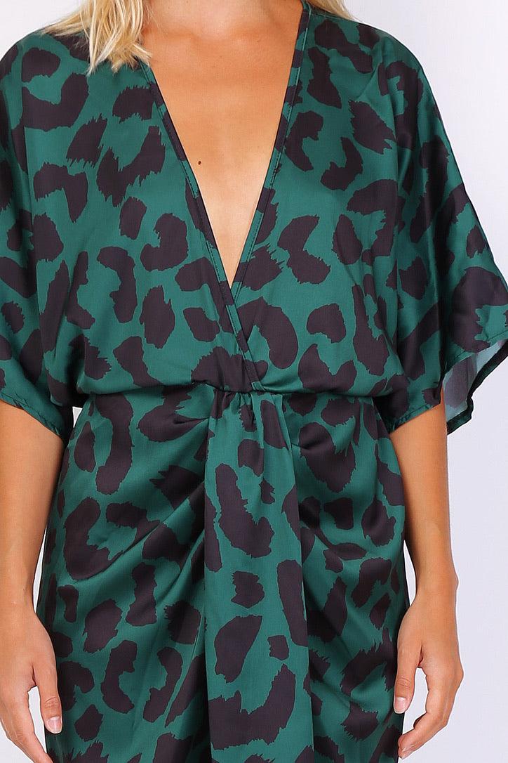 VESTIDO MIDI (VERDE) | TÂNZANIA - Grine Store | Bijuterias