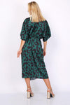 VESTIDO MIDI (VERDE) | TÂNZANIA - Grine Store | Bijuterias
